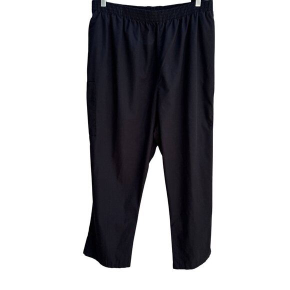 Dickies Mens Black Cargo Elastic Waist Scrub Uniform Pants 850506 BLKZ Style 4XL - Picture 1 of 8